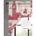 thumbnail image 2 of Eiffel Tower Swag Valances for Windows, Small Curtains Drapes, Romantic European Architectural Cultural Art Kitchen Window Curtains Over Sink Window Treatment Valance for Bedroom/Bathroom 56"x36", 2 of 5