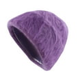 thumbnail image 2 of ZSQDM Unisex Wool Cap Smooth Board Solid Warm Brimless Plush Cap beanie of Men Straw Cowboy Hat Bomber Hats Skull Cap, 2 of 4
