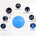 thumbnail image 3 of Nvzi Pelota de lacrosse para masajes para músculos adoloridos, hombros, cuello, espalda, pies, cuerpo, nudos musculares, yoga y liberación miofascial (azul), 3 of 5