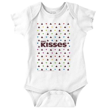 

Hershey s Chocolate Kisses Fun Candy Romper Boys or Girls Infant Baby Brisco Brands 18M