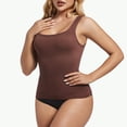thumbnail image 6 of BYHONG Tank Tops For Women Shapewear Square Neck Camisole Tops Brown_002 XXXL, 6 of 7