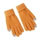 thumbnail image 3 of Guantes de invierno para mujer - Guantes de clima frío con pantalla táctil, punto grueso antiviento con puño elástico, 1 par, 3 of 4