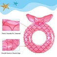 thumbnail image 5 of MoKo 2 Pack Mermaid Tail Pool Float, Inflatable Swimming Ring Floaties Tubes, Rose Gold & Blue, 5 of 8
