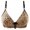 Yellow, variant on 2PC Bras for Women No Underwire Leopard Print Fashion Thin Pair Sag No Balconette Bra,Yellow,42