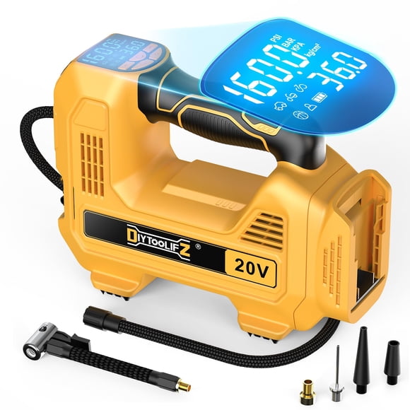 Compresor de aire inflador de neumáticos inalámbrico DIYToolifz 160 PSI 20 V