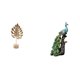 thumbnail image 1 of Elegante Escultura De Pavo Real Con Forma De Hoja De Metal, Adorno Nórdico Abstracto, Figura Creativa De Mesa Para Decoración Del Hogar, La Oficina, El Dormitorio Y La Sala De Estar., 1 of 8