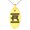Gold, variant on Stainless Steel Letter R Initial Empire Monogram Engraved Small Oval Charm Pendant Necklace