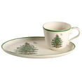 thumbnail image 3 of Spode Christmas Tree Soup & Sandwich Set - 11" Oval Tray & 16 oz Mug - Earthenware Holiday Serveware, Microwave, Dishwasher, Oven Safe - Traditional Christmas Décor with Gift-Boxed Festive Set, 3 of 3