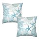 thumbnail image 1 of Juego de 2 fundas de cojín Wnoesat Nautical Coastal Blue, 55 x 55 cm, 1 of 1