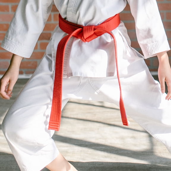 OUNONA Red Cotton Martial Arts Belt for Taekwondo Karate Training, Lightweight and , Ideal for Beginners and Advanced