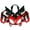 Red Black Without Tank Cover, variant on NT Fairing Orange Repsol Motorcycle Fairing kit Fit for HONDA 2004 2005 2006 2007 CBR600F4I without Tank Cover a030