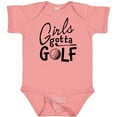 thumbnail image 3 of Inktastic Girls Gotta Golf Girls Baby Bodysuit, 3 of 5