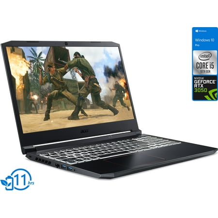 Acer Nitro 5 Gaming Laptop, 15.6" 144Hz FHD Display, Intel Core i5-10300H Upto 4.5GHz, 32GB RAM, 1TB NVMe SSD, NVIDIA GeForce RTX 3050, HDMI, Wi-Fi, Bluetooth, Windows 10 Pro