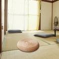thumbnail image 6 of Home Decor Seat Cushion Natural Straw Woven Floor Pillow Outdoor Round Floor Cushion Sitting Handmade Meditation Cushion For Zen Yoga Practice Or Buddha Meditation Beige Diame Cushion, 6 of 7