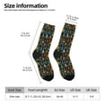 thumbnail image 2 of KLL Colorful Guitar Print Cool Socks Men's Women's Crew Socks Funny Crazy Novelty Stockings, 2 of 6