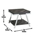 thumbnail image 5 of Steve Silver Roma Dark Gray Wood and Laminate End Table, 5 of 5
