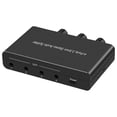 thumbnail image 3 of Conmutador de audio,4 puertos Interruptor de audio Computadora MP3 Auriculares,Altavoz de control de volumen de conmutador de audio de 3,5 mm,Audio Splitter Switcher 4 Entrada 1 Salida, 3 of 9