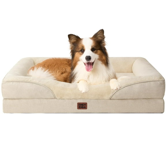 Cama para perros EHEYCIGA de espuma viscoelástica para perros grandes, impermeable, 41 x 27 x 7,5