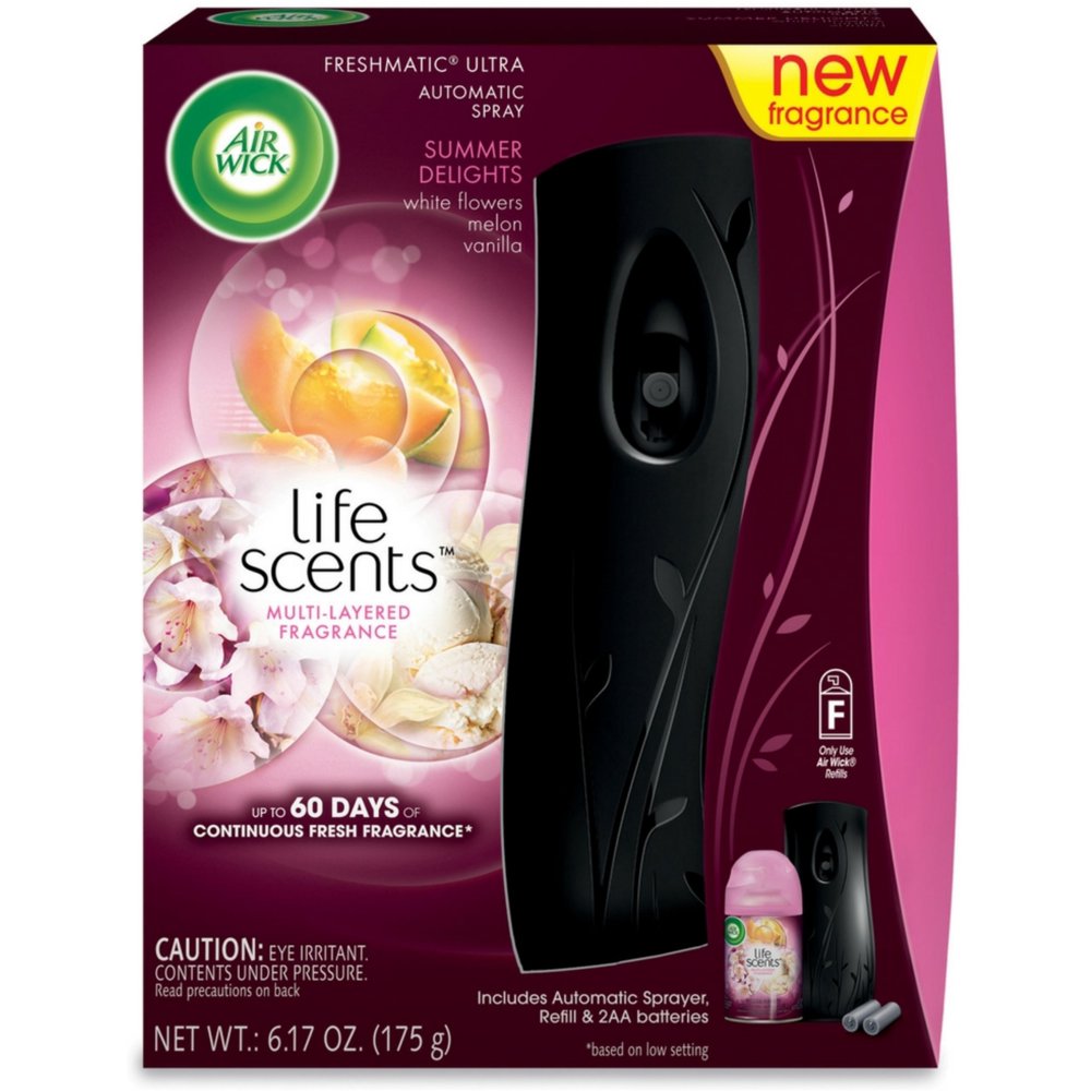 2 Pack Air Wick Life Scents Automatic Air Freshener Spray Starter Kit