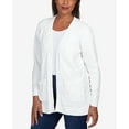 thumbnail image 6 of Alfred Dunner Womens Petite Chenille Long Open Cardigan, 6 of 6