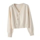 thumbnail image 3 of Suéter tipo cárdigan para mujer para otoño e invierno Suéter de punto para citas Compras ,, 3 of 8
