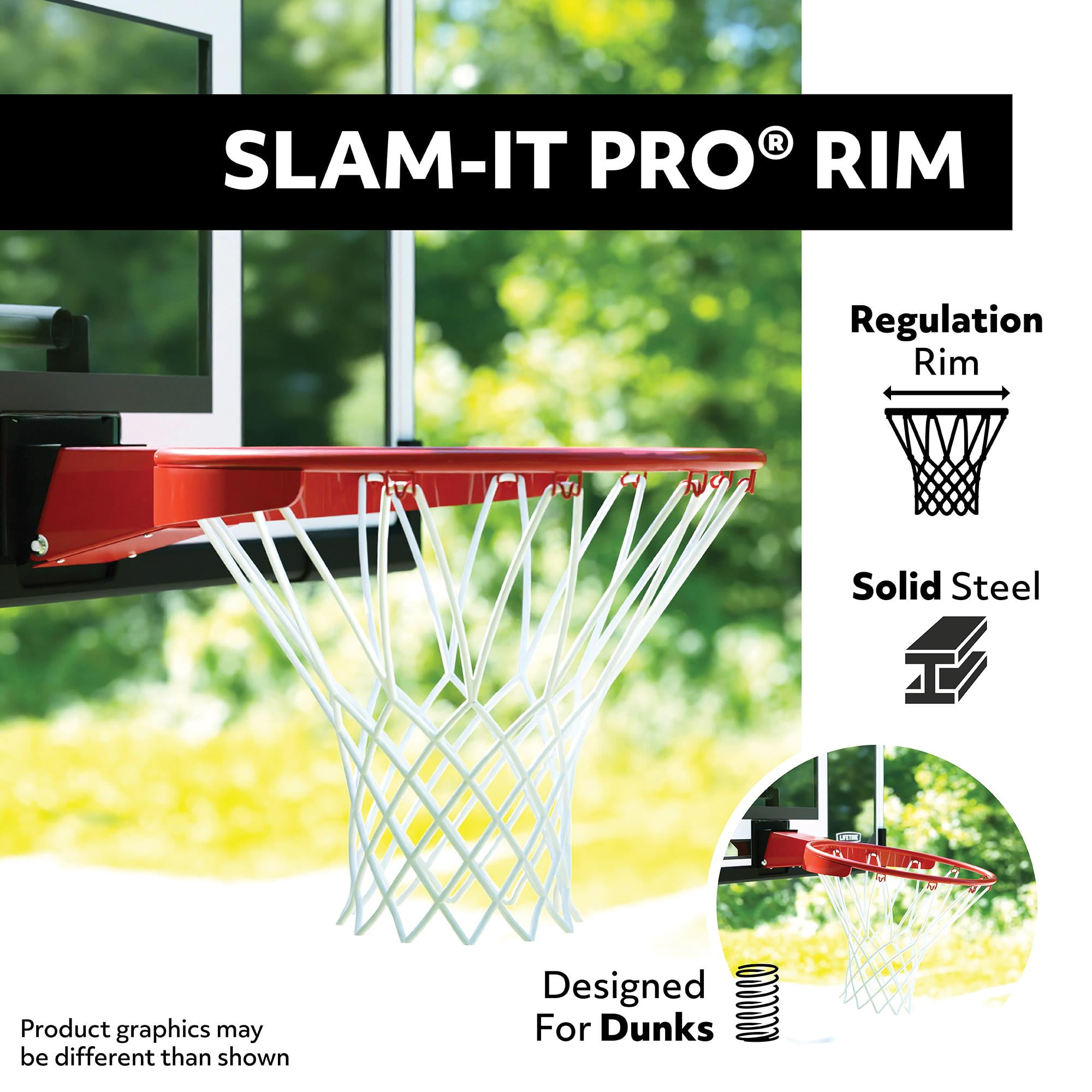 Lifetime Adjustable Portable Basketball Hoop (54-Inch Acrylic) - 71522
