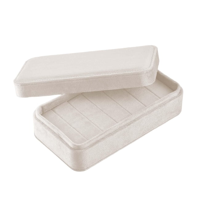 Abbracc Jewelry s Display Stand Storage Box with Lid Ears Jewelry Box for Drawer White