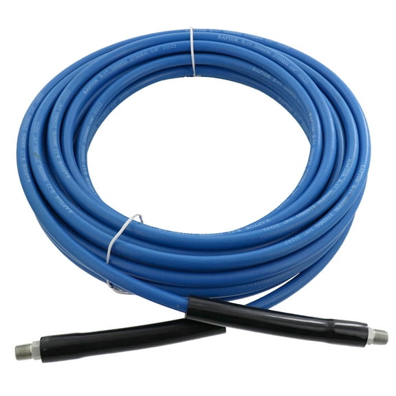 Raptor Blast 1/4" x 50' 3000PSI Blue Non-Marking Carpet Cleaning Solution Hose