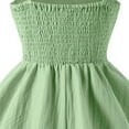 thumbnail image 4 of WOYY Big Girls Sleeveless Strappy Casual Dress Solid Color Summer Sundress, Sizes 8-12, 4 of 4