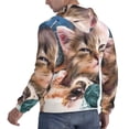thumbnail image 6 of Fotbe Men's Hoodie with Playful Cat Pattern - Kangaroo Pocket Pullover Hooded Sweatshirt, Perfect for Daily Wear, Travel, and Home-Medium, 6 of 7