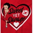 thumbnail image 2 of Betty Boop Sweet Yet Save Cute Sassy Zip Hoodie Sweatshirt Women Brisco Brands S, 2 of 6