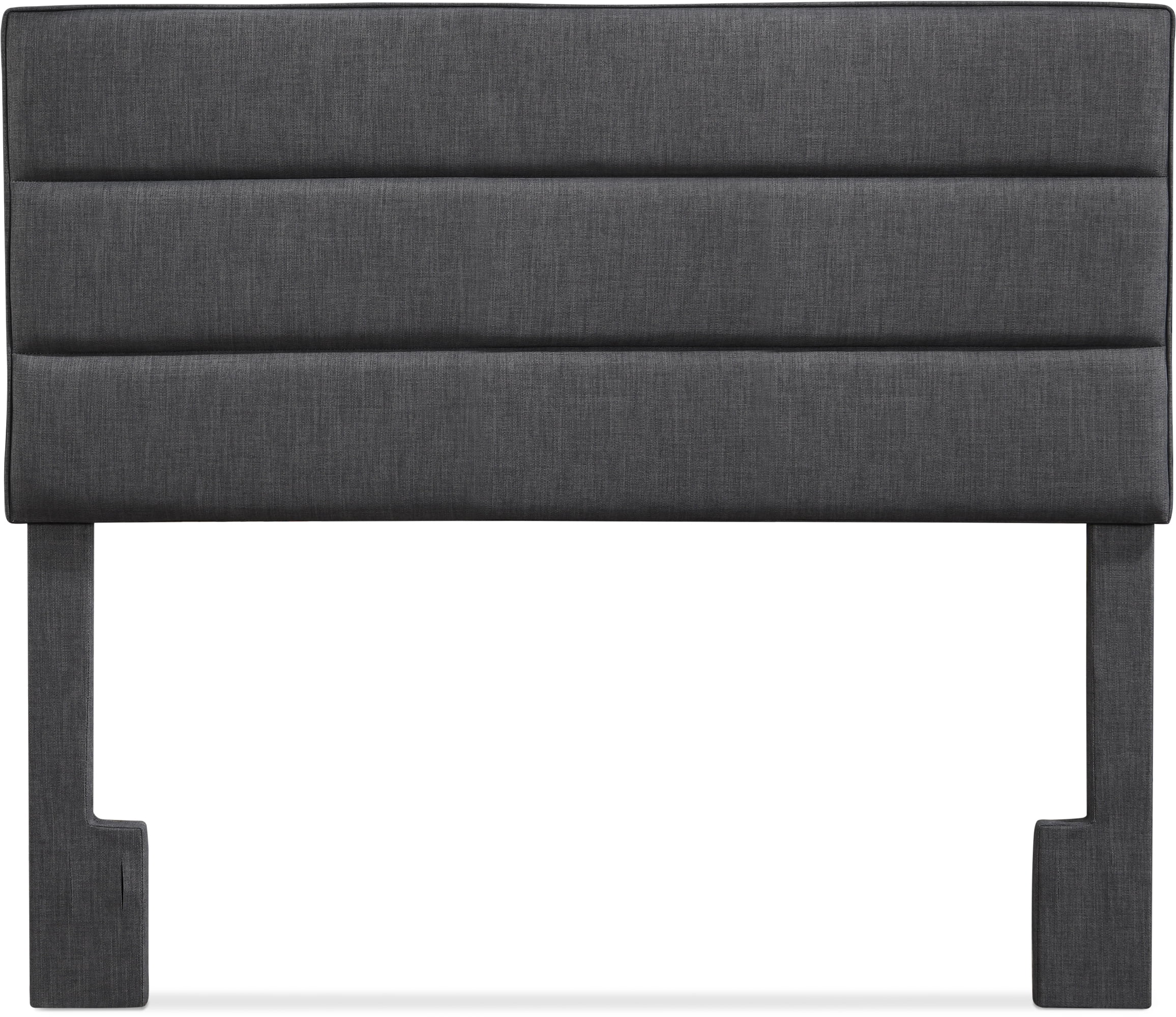 Serta Palisades Tufted Upholstered Queen Size Adjustable Headboard, Charcoal Gray