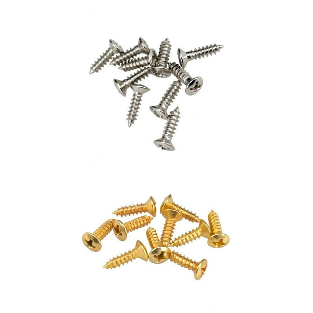 Juego de Tornillos de montaje de bajo de guitarra eléctrica 100x3 mm pta oro Sunnimix