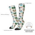 thumbnail image 5 of Picia Women Crew Soft Moisture-wicking Socks Back To School A Pattern Design Cotton Socks, One Size fit All, 5 of 9