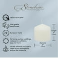 thumbnail image 6 of Stonebriar Collection Unscented White Pillar Candle, 6-Pack, 3" x 3", 18-Hour Burn Time, 6 of 11