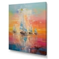 thumbnail image 2 of Designart "Sail Away Sailboat" Nautical & Beach Canvas Wall Art, 2 of 5