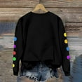 thumbnail image 6 of Women Long Sleeve Pullover Tops Lights Print Christmas Shirt Casual Winter Xmas Graphic Sweater Outfit, 6 of 8