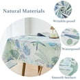 thumbnail image 2 of Ocean Beach Rectangle Tablecloth Teal Coastal Nautical Table Cover Sea Shell Coral Decorative Waterproof Table Cloth for Kitchen,Dining Room,Restaurant,Outdoor Holiday,60x84 Inches, 2 of 5