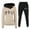 Khaki 1, variant on Womens Sweatsuits 2 Piece Set Fashion Pullover Hoodies and Sweatpants Tracksuits Jogger Set Lounge Matching Set