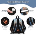 thumbnail image 3 of DIXRUYEE Backpack Lovely Tiger’s Floral Splash Pattern Pattern Suitable Schoolbag, 3 of 7