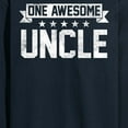 thumbnail image 3 of Instant Message - One Awesome Uncle - Men's Long Sleeve T-Shirt, 3 of 6