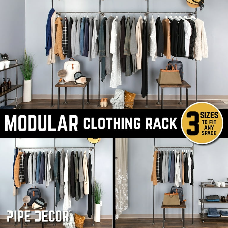 DIY Wall Mounted Clothing Rack