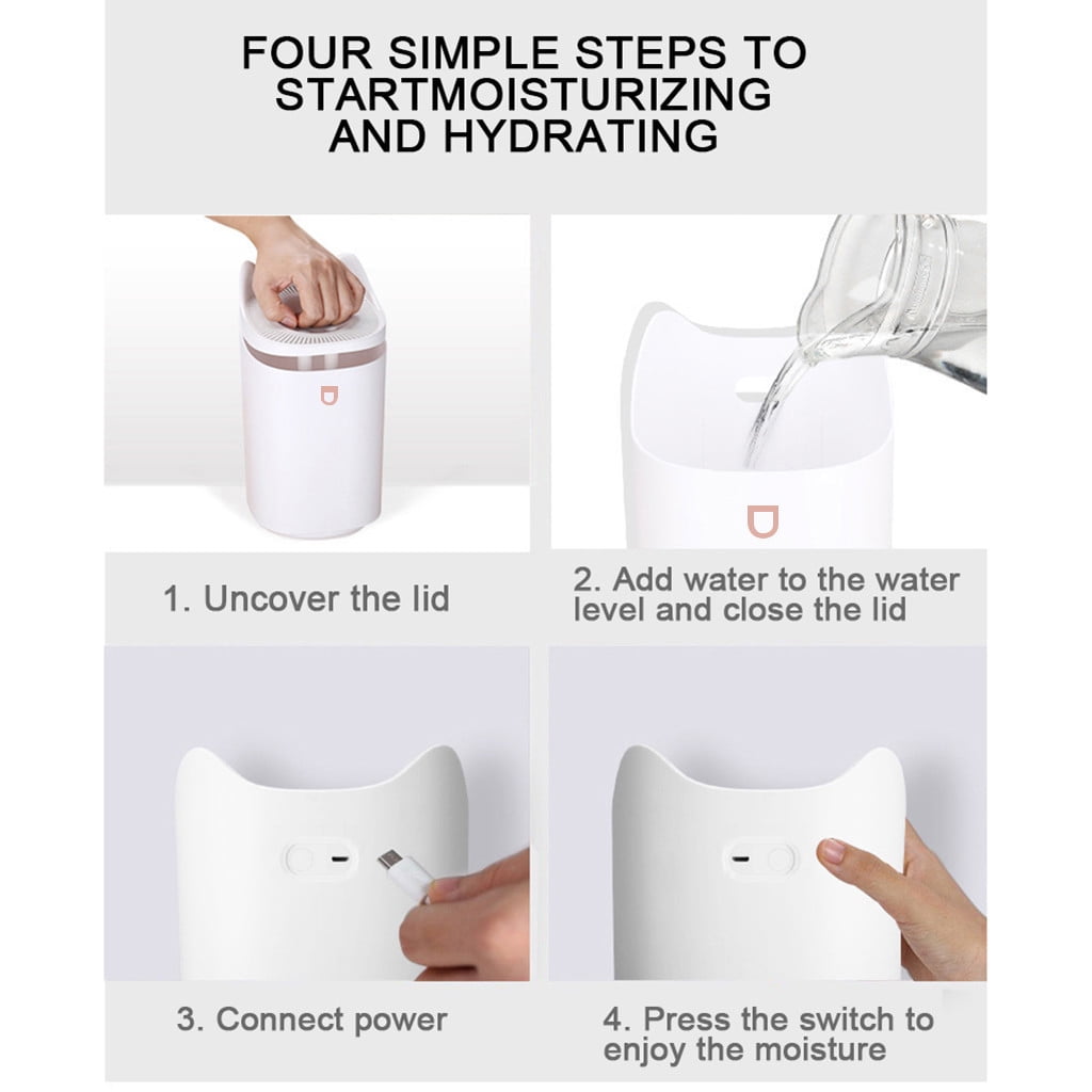 Up to 60% off Humidifiers for Bedroom 3L Double Nozzle Humidifier Usb Large Capacity Household Mute Bedroom Office Humidification on Clearance