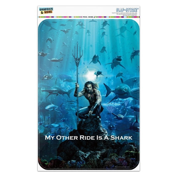 Aquaman Movie My Other Ride is a Shark Home Business Office Sign