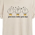thumbnail image 3 of Peanuts - Good Music Good Days - Juniors Ideal Flowy Muscle T-Shirt, 3 of 6