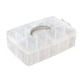 thumbnail image 2 of Caja de almacenamiento para zapatos de perro, organizador de zapatos, fácil mantenimiento, compartimentos desmontables, transparente, compacto, 245 x 17 x 6 cm, 2 of 7