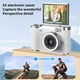 thumbnail image 4 of Cámara digital de selfies con pantalla giratoria de 2.4 pulgadas, enfoque automático, alta definición 1080P, cámara de belleza para selfies, cámara digital de estudiantes con pantalla giratoria - mora, 4 of 6