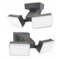 thumbnail image 7 of IQ America DT2002 Dusk-to-Dawn Security Flood Light w Timer, 2100 Lumen LED, Eave Soffit or Wall Mount Energy Saving Outdoor Weatherproof Commercial Residential BZ, 7 of 7