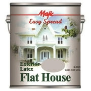 Yenkin-majestic 8-2029-1 1 gal Easy Spread Majic Exterior Latex Flat House Paint, Cape Cod Grey