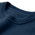 thumbnail image 6 of ManxiVoo Oversized Plush Lined Sweater For Women Long Sleeve Round Neck Casual Pullover Cozy Loose Fit Weekend Wear XXXL Size Blackish Green, 6 of 8
